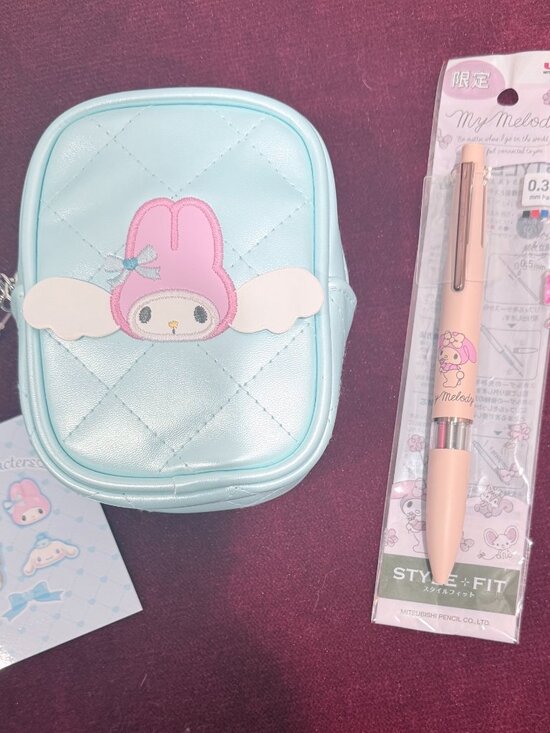 Sanrio Handbags - Sanrio My Melody Pouch & 2 My Melody Gel Pens Tokyo Japan Merch. New With Tags
